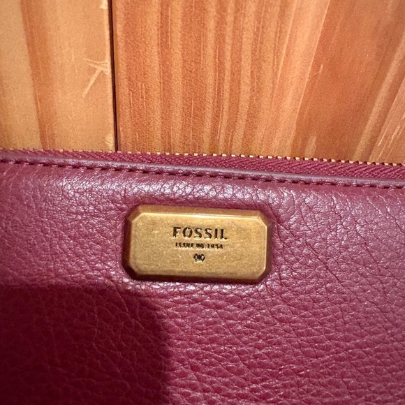 Fossil Emerson Zip wallet maroon - Picture 2 of 11